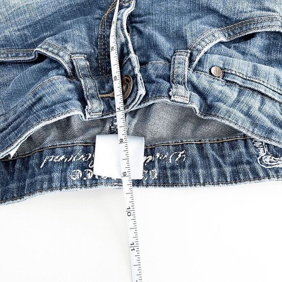 Parasuco Women's Faded Medium Wash Straight Denim Jeans Blue Size 25 - Picture 8 of 9